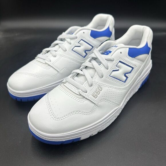 New Balance Mens 550 Shoes White Cobalt Summer Fog BB550WC Men's Size 11 - Picture 4 of 8